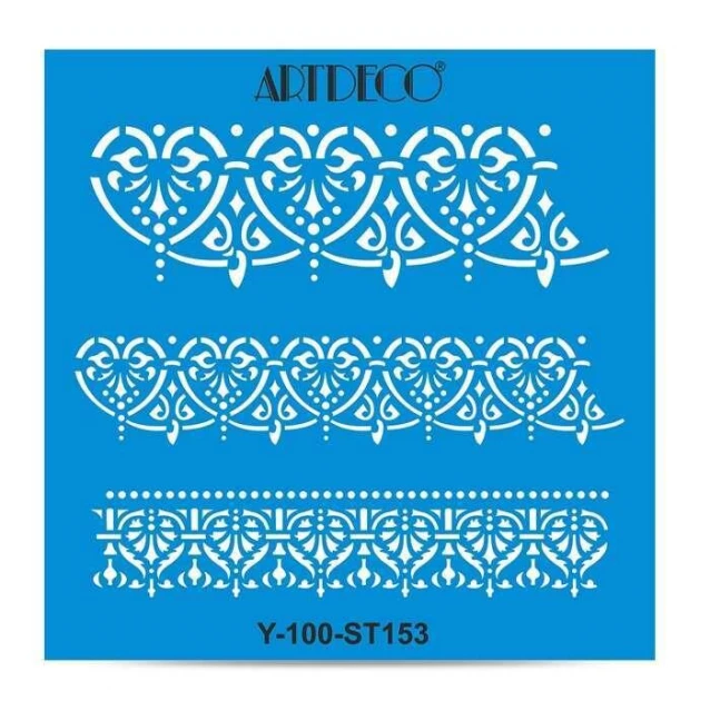 Artdeco Stencil 30x30cm Authentique Bordur 153