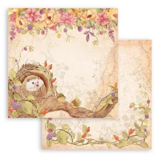 Stamperia Χαρτί Scrapbooking 30,5X30,5cm Διπλής Όψης Woodland Hedgehog