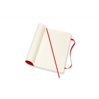 Μoleskine Σημειωματάριο με Γραμμές Μεγάλο Scarlet Red Εύκαμπτο