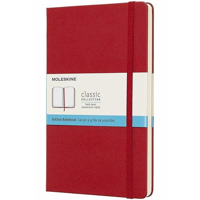Moleskine Σημειωματάριο με Τελίτσες Μεγάλο Scarlet Red Σκληρόδετο