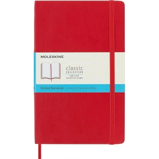 Moleskine Σημειωματάριο με Τελίτσες Μεγάλο Scarlet Red Εύκαμπτο