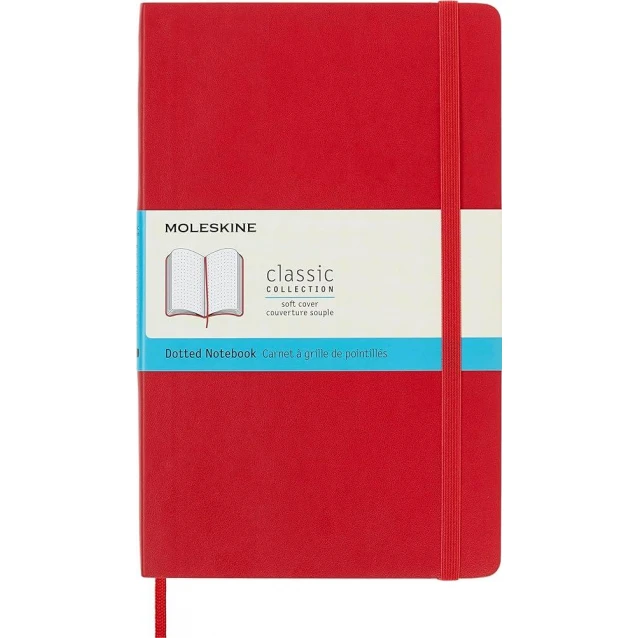 Moleskine Σημειωματάριο με Τελίτσες Μεγάλο Scarlet Red Εύκαμπτο