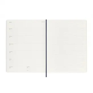 Moleskine Εβδομαδιαίο Σημειωματάριο XL Sapphire Blue Εύκαμπτο 2024