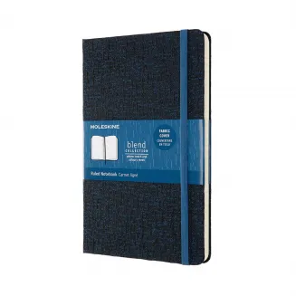 Moleskine Σημειωματάριο με Γραμμές Μεγάλο Blend Collection 19 Sapphire Blue Σκληρόδετο