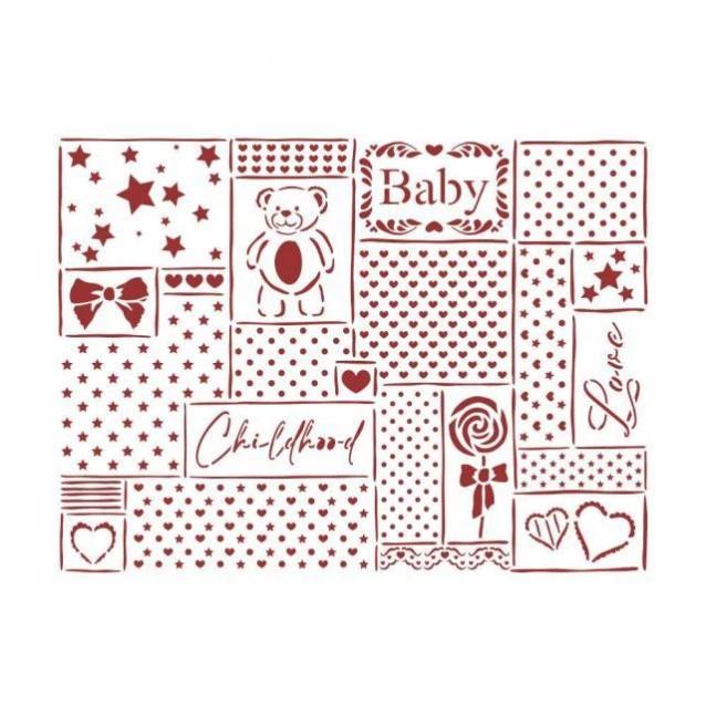 Stamperia Stencil D 20x15cm DayDream patchwork