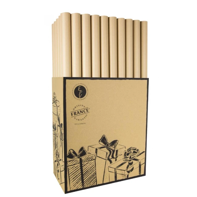 Χαρτί Περιτυλίγματος 70x300cm Brown Ribbed Kraft
