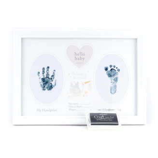 Hello Κορνίζα 10x15cm με Αποτύπωμα Welcome to the World