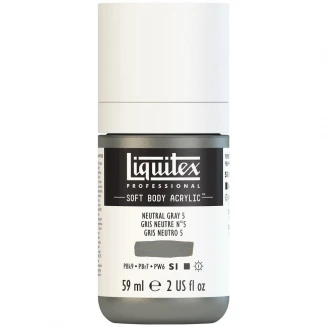 Liquitex Professional 59ml Soft Body Acrylic 599 Neutral Gray 5 Series 1