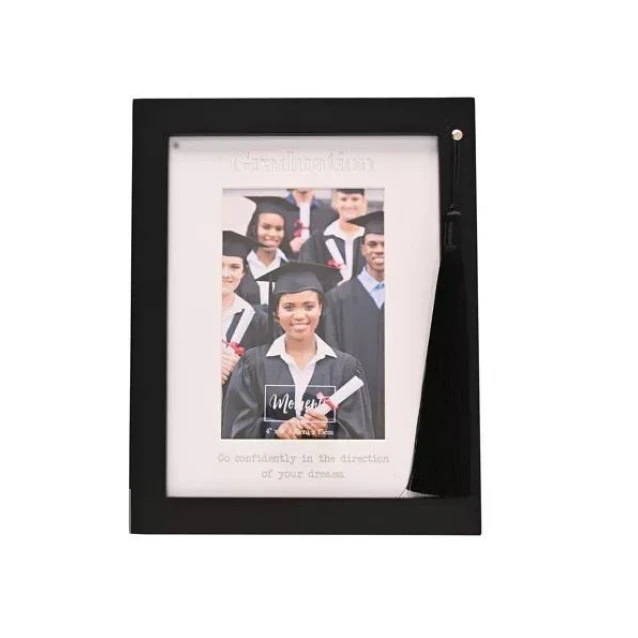 Moments Μαύρη Κορνίζα 10x15cm με Φούντα Graduation