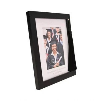 Moments Μαύρη Κορνίζα 10x15cm με Φούντα Graduation