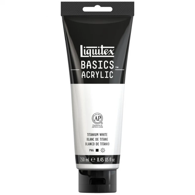 Liquitex Basics 250ml Acrylic 432 Titanium White Series 1