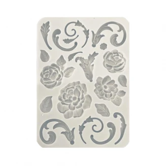 Stamperia Εύκαμπτα Καλούπια Σιλικόνης A5 Flowers & Embellishments