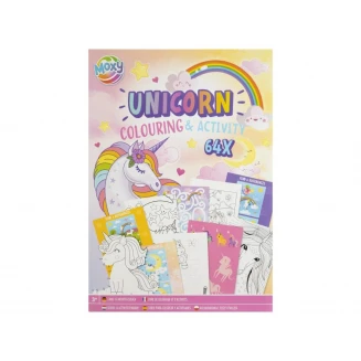 Moxy Βιβλίο Ζωγραφικής 64 Σχέδια Α4 (21x29,7cm) Μονόκερος