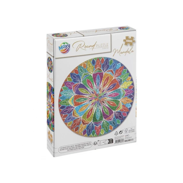Moxy Στρογγυλό Παζλ Mandala Φ68cm 1000 Κομμάτια