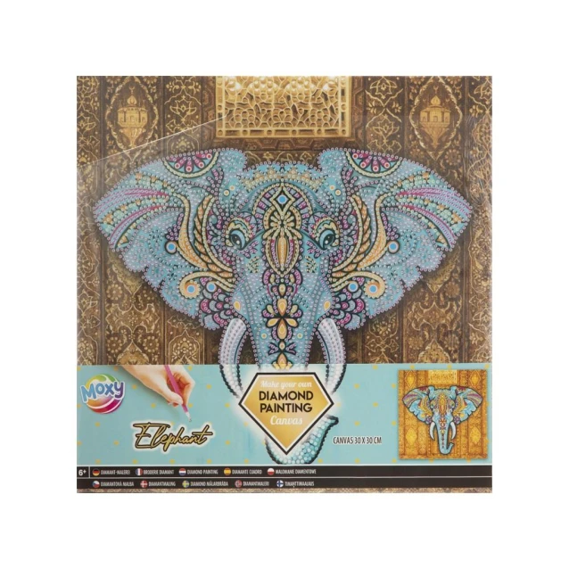 Moxy Diamond Painting σε Τελάρο 30x30cm Ελέφαντας