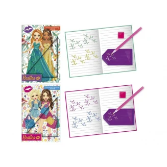 Moxy Σημειωματάριο Besties 100 σελ Α5 με Σκληρό εξώφυλλο για Diamond Painting