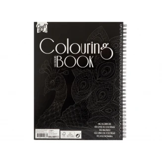 Craft ID Anti-Stress Colouring Book Σπιράλ 100 Σχέδια 21x28cm Παγώνι