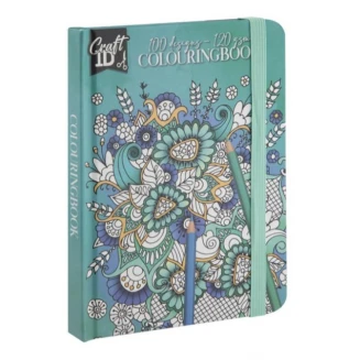 Craft ID Σκληρόδετο Anti-Stress Colouring Book 100 Σχέδια Α6 (12x16cm) Λουλούδια