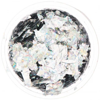 Rico Design 0,3g Μεταλλικές Νιφάδες Holographic Silver