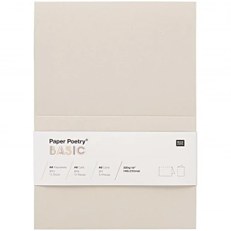 Rico Design 10 Κάρτες Α6 (14,8x21cm) Grey