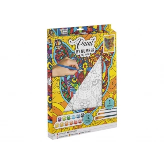 Moxy Ζωγραφική με Νούμερα Τελάρο 30x40cm με 12 Χρώματα & 3 πινέλα Tiger