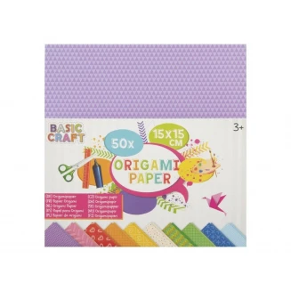 Craft ID Πακέτο 50 Χαρτιά Origami 15x15cm 75 gr