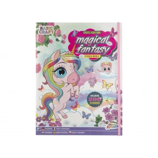 Moxy Τετράδιο Magical Fantasy Unicorn με 200 stickers