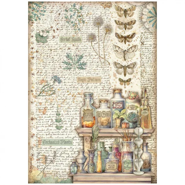 Stamperia Ριζόχαρτο Decoupage A4 (21X29,7cm) Fortune Alchemy