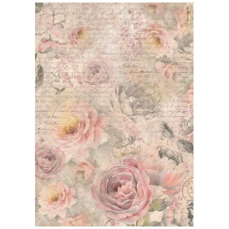 Stamperia Ριζόχαρτο Decoupage A4 (21X29,7cm) Shabby Rose Roses Pattern