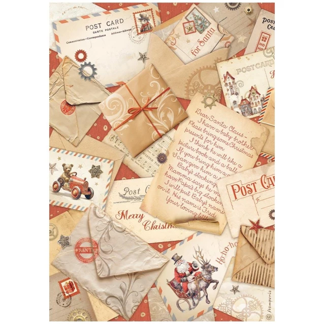 Stamperia Ριζόχαρτο Decoupage A4 (21X29,7cm) Post cards