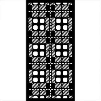 Stamperia Χονδρό Στένσιλ 0,5mm 12x25cm Ffabric Pattern
