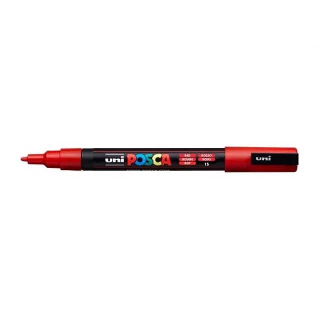 Posca Μαρκαδόρος PC-3M Λεπτό 0,9-1,3 mm Σκούρο Κόκκκινο