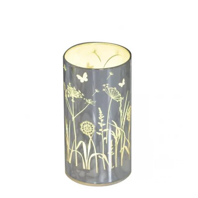 Hestia Διακοσμητικός Φωτιστικός Σωλήνας LED 15cm με Λουλούδια