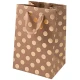 Rico Design Σακούλα Δώρου 18x26x12cm Χρυσό Πουά FSC