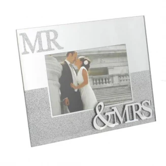 Κορνίζα Καθρέπτης 10x15cm Mr & Mrs