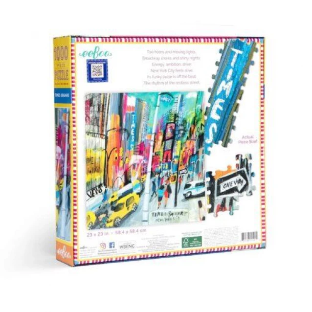 eeboo Παζλ Times Square 1000 κομμάτια FSC