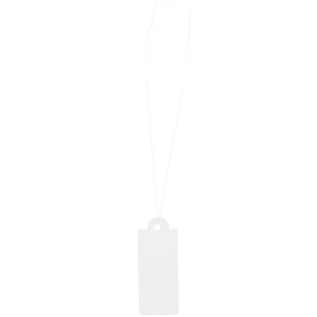 Rico Design 50 Λευκά Καρτάκια Δώρου 300g 14x34mm FSC