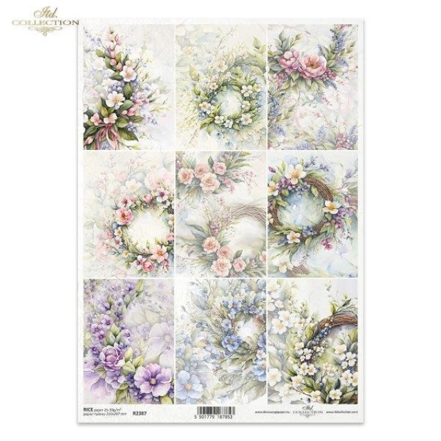 Itd. Collection Ριζόχαρτο Decoupage A4 (21x29,7cm) Spring Floral