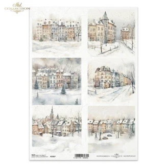 Itd. Collection Ριζόχαρτο Decoupage A4 (21x29,7cm) Winter Landscape