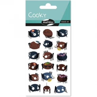 Cooky Αυτοκόλλητα 3D 7,5x12cm Αράχνες