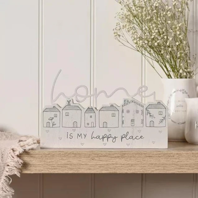 Moments Διακοσμητική Πλακέτα Σπιτάκι Home