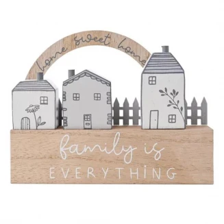 Moments Διακοσμητική Πλακέτα Σπιτάκι Family is Everything