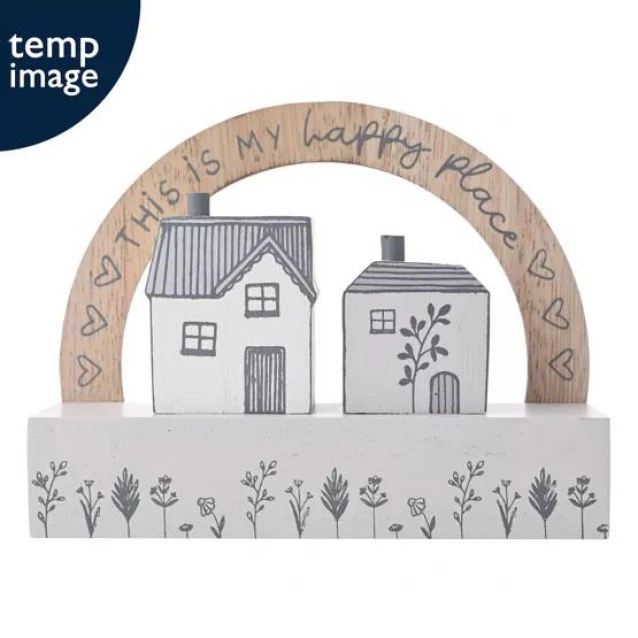 Moments Διακοσμητική Πλακέτα Σπιτάκι My Happy Place