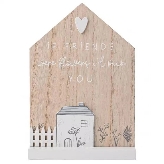 Moments Διακοσμητική Πλακέτα Σπιτάκι Friends Id Pick You