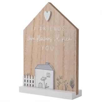 Moments Διακοσμητική Πλακέτα Σπιτάκι Friends Id Pick You