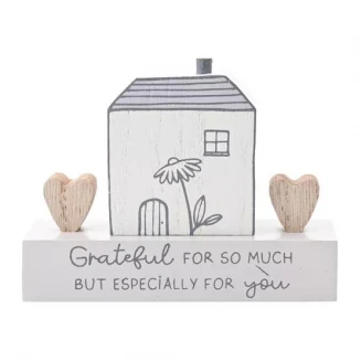 Moments Διακοσμητική Πλακέτα Σπιτάκι Grateful for You