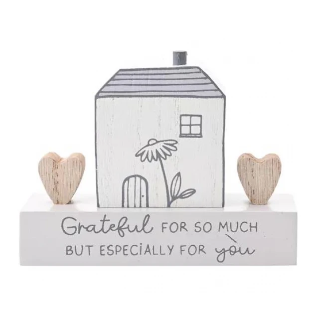 Moments Διακοσμητική Πλακέτα Σπιτάκι Grateful for You