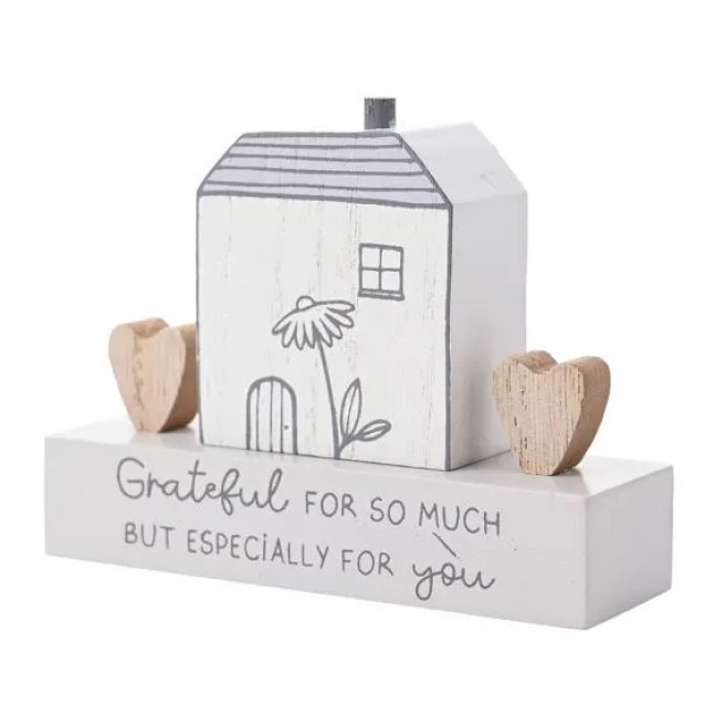 Moments Διακοσμητική Πλακέτα Σπιτάκι Grateful for You