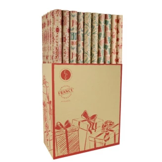 Χαρτί Περιτυλίγματος 70x200cm Christmas Natural