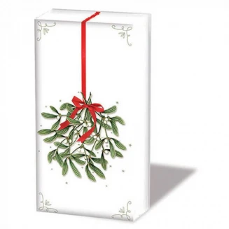 Ambiente 10 Χαρτομάντηλα 21,5x22cm Mistletoe with Bow